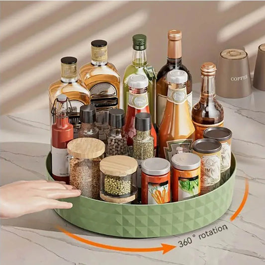360-Degree Rotating Spice Rack Organizer for Countertop